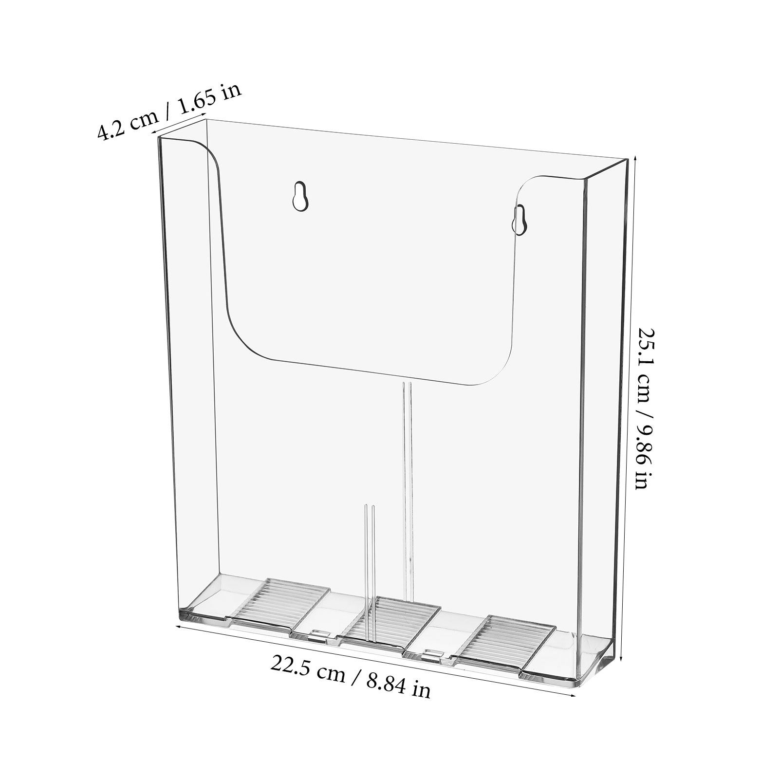 2 Stück Wandorganizer, transpa – Magazine Holder Rack Bewertung und Preis