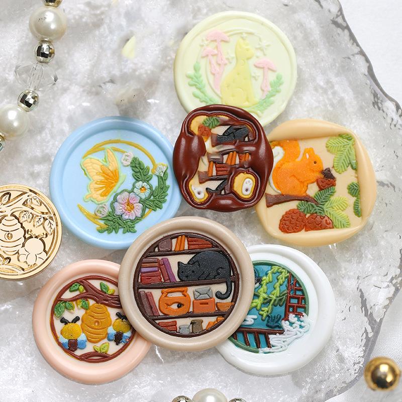 Tierischer botanischer Wachssi – Wax Seal Stamp Set Bewertung und Preis