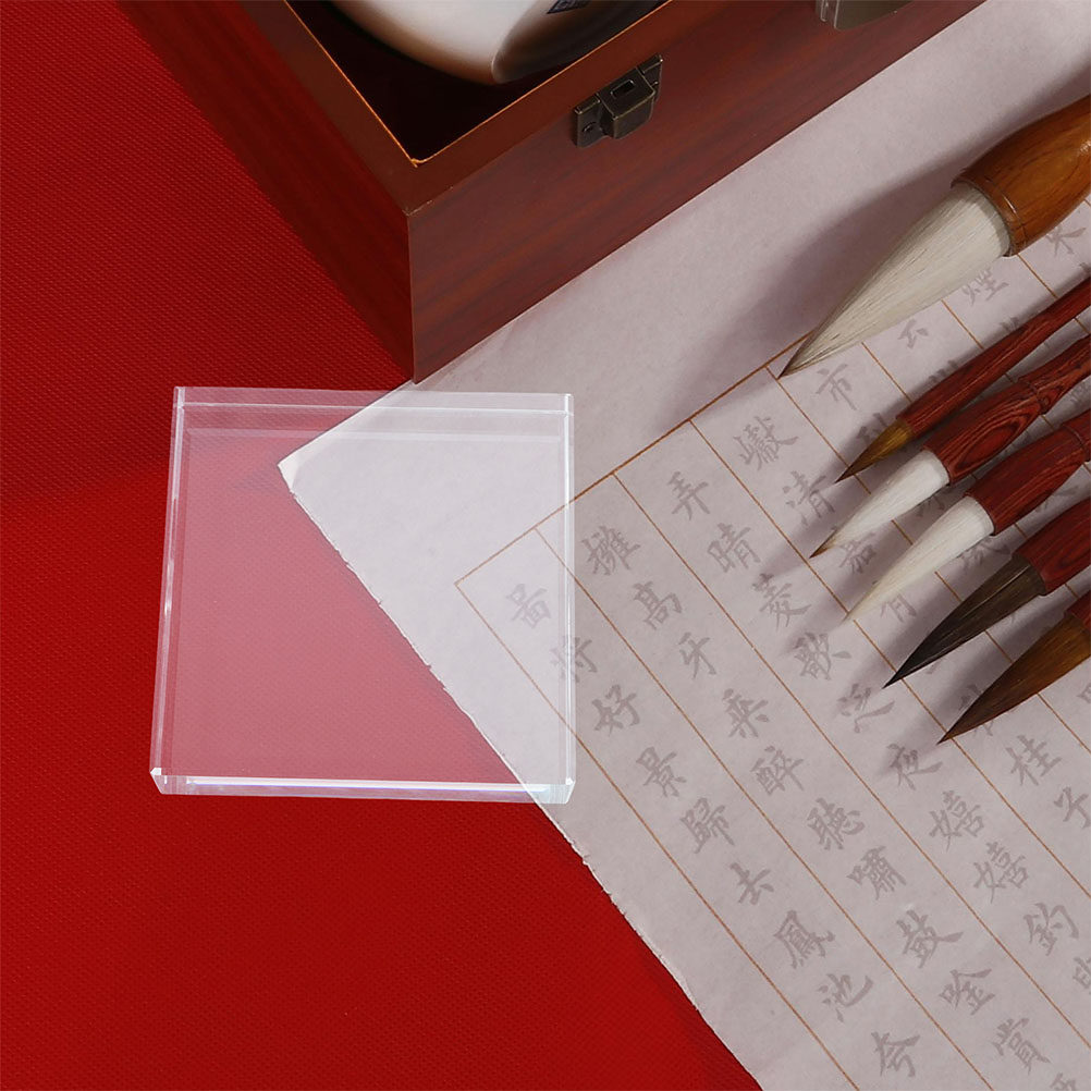 Handgefertigter quadratischer  – Paper Weight Crystal Bewertung und Preis